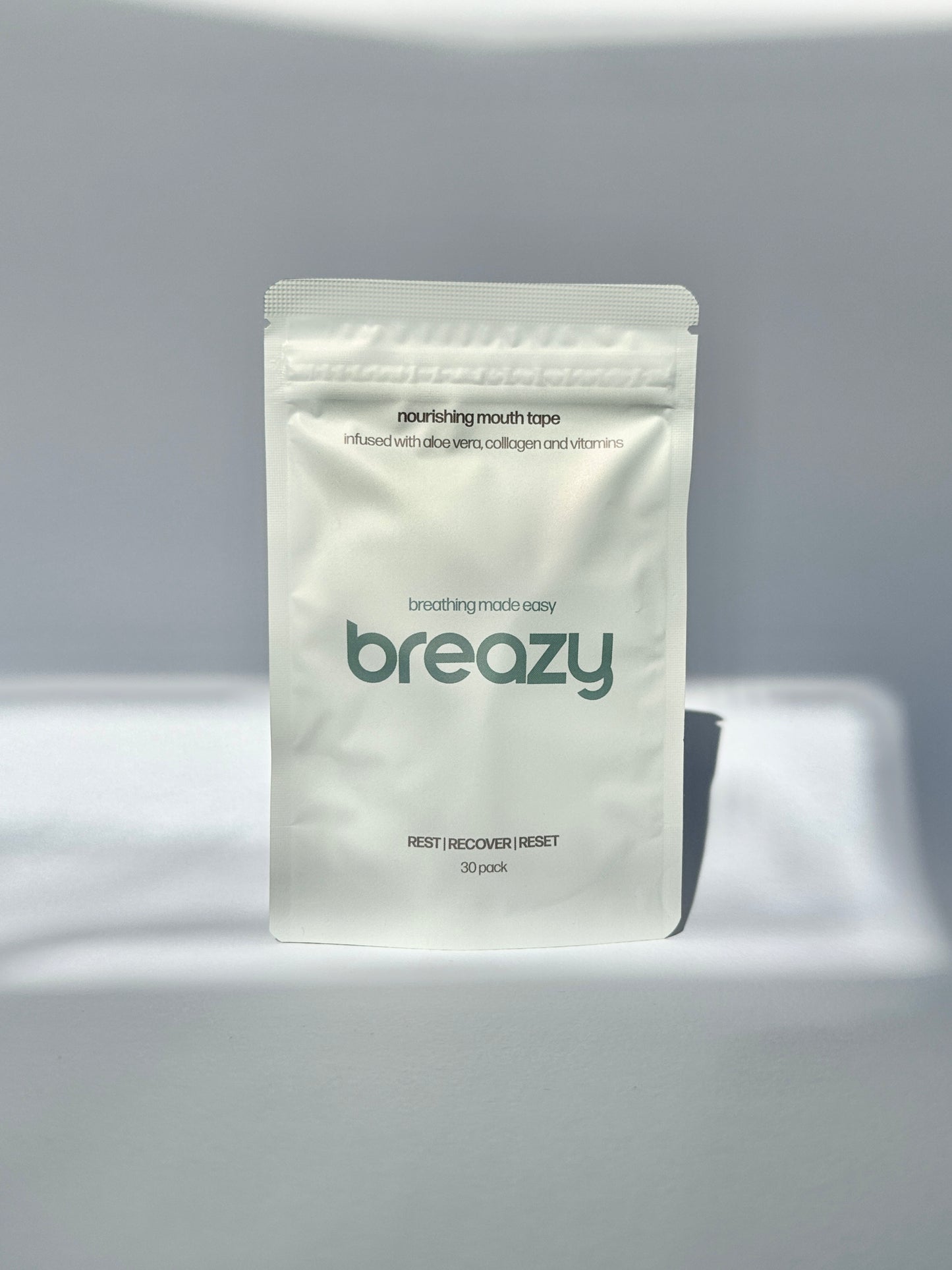 Breazy Collagen Mouth Tape three-pack, ninety nights.